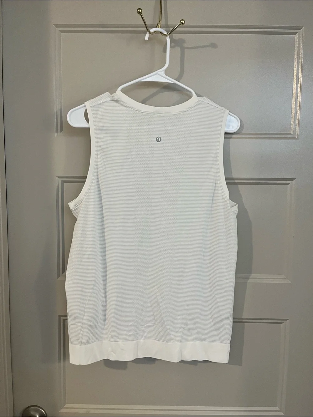 lululemon athletica White Athletic Racerback Tank
